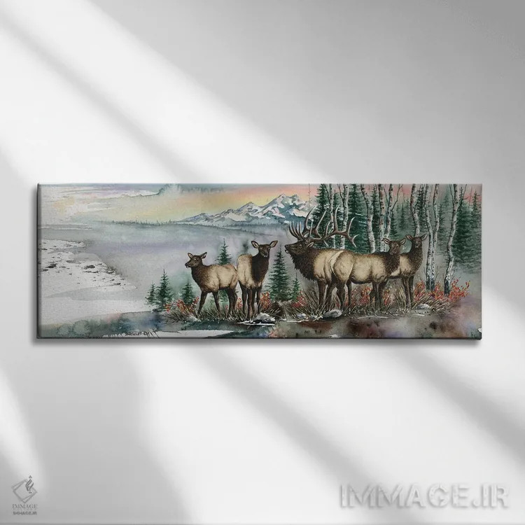 تابلو گاو نر پاکبریده (یا صریح) اثر دیو بارتولت - نمای روبهرو روی دیوار