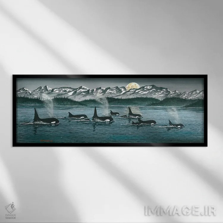 تابلو حرکت ماهانه اثر دیو بارتولت - نمای قابدار مشکی