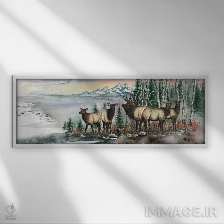 تابلو گاو نر پاکبریده (یا صریح) اثر دیو بارتولت - نمای قابدار سفید