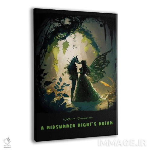 تابلو رویای نیمهشب تابستان (اثری از شکسپیر) اثر آیشه دنیز آکِرمان - نمای پرسپکتیو محصول