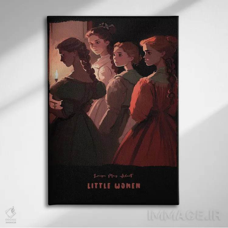 تابلو زنان کوچک (رمان) اثر آیشه دنیز آکِرمان - نمای روبهرو روی دیوار