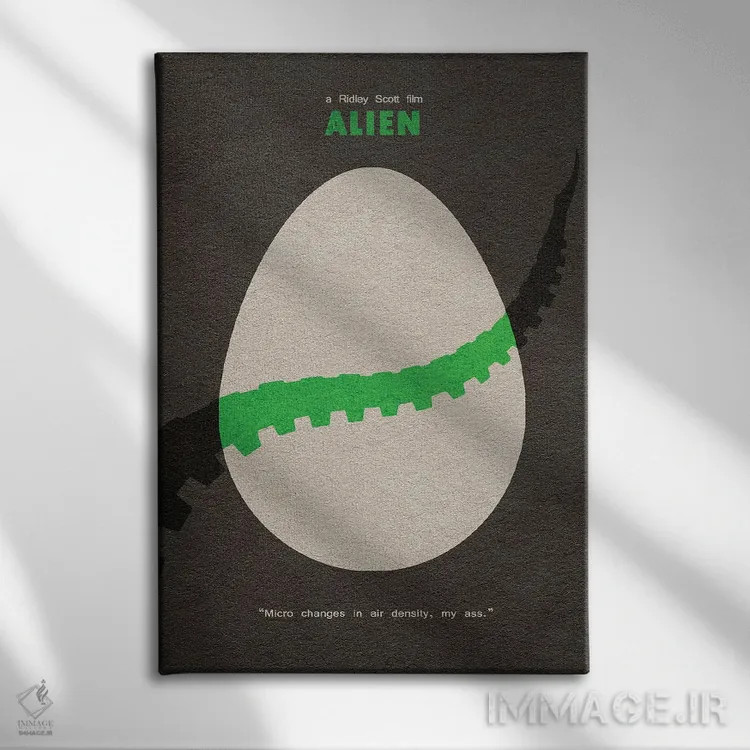 تابلو بیگانه (فیلم یا ژانر علمی‐تخیلی) اثر آیشه دنیز آکِرمان - نمای روبهرو روی دیوار