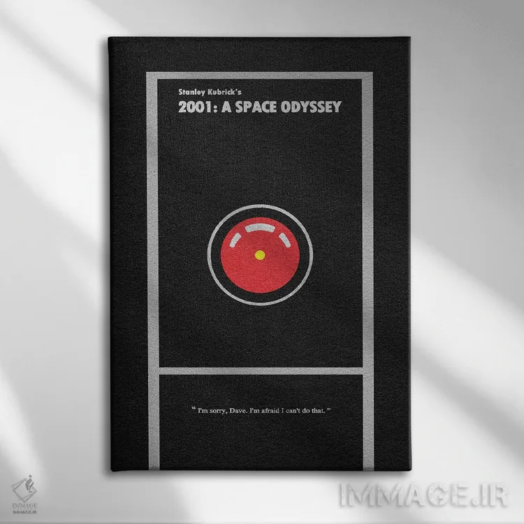 تابلو ۲۰۰۱: ادیسه فضایی (فیلم علمی‐تخیلی) اثر آیشه دنیز آکِرمان - نمای روبهرو روی دیوار