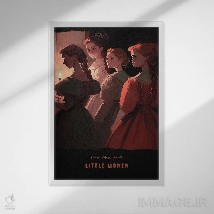 تابلو زنان کوچک (رمان) اثر آیشه دنیز آکِرمان - نمای قابدار سفید