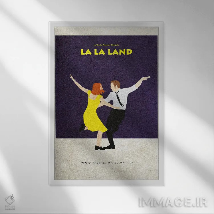 تابلو لا لا لند (فیلم موزیکال) اثر آیشه دنیز آکِرمان - نمای قابدار سفید