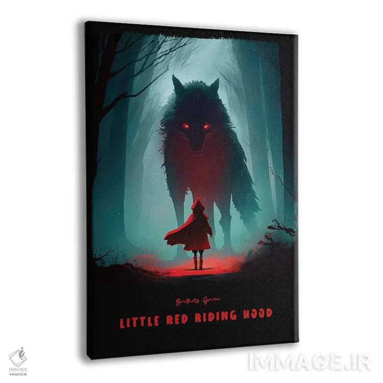 تابلو شنل قرمزی کوچولو ۲ اثر آیشه دنیز آکِرمان - نمای پرسپکتیو محصول