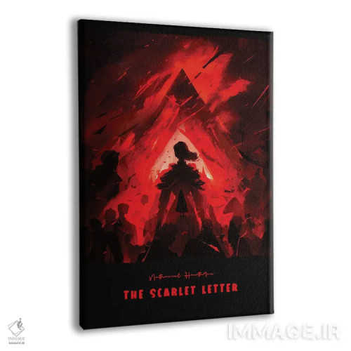 تابلو حرف قرمز (رمان کلاسیک) اثر آیشه دنیز آکِرمان - نمای پرسپکتیو محصول