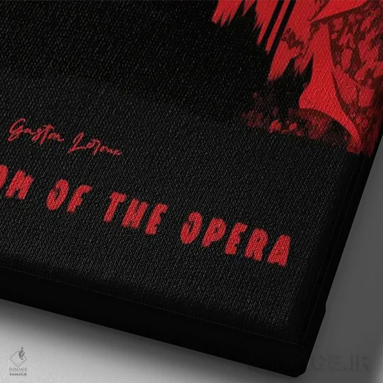 تابلو شبح اپرا اثر آیشه دنیز آکِرمان - نمای نزدیک بافت بوم