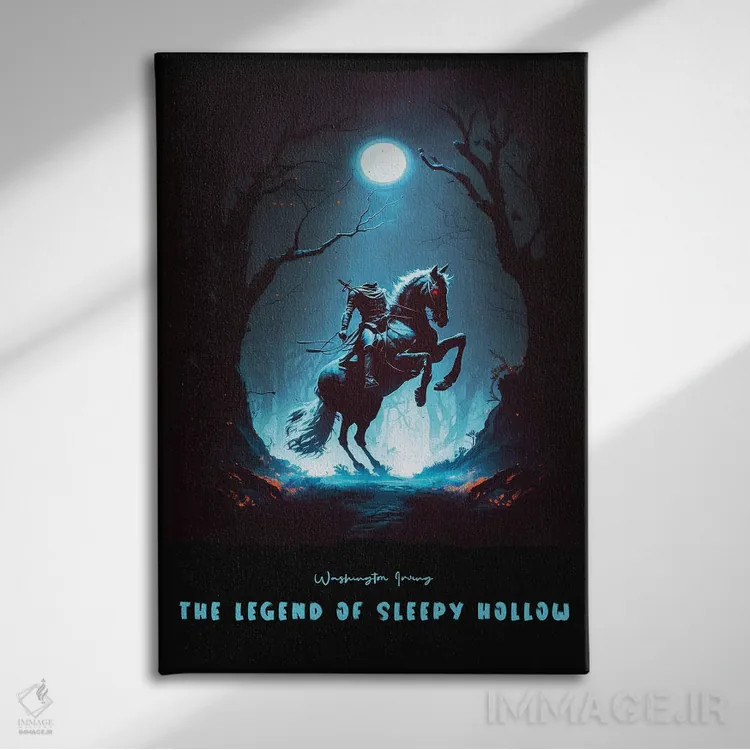 تابلو افسانهٔ درهٔ خوابآلود اثر آیشه دنیز آکِرمان - نمای روبهرو روی دیوار