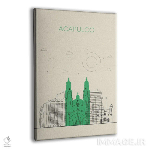 تابلو نمای شهری آکاپولکو، مکزیک اثر آیشه دنیز آکِرمان - نمای پرسپکتیو محصول