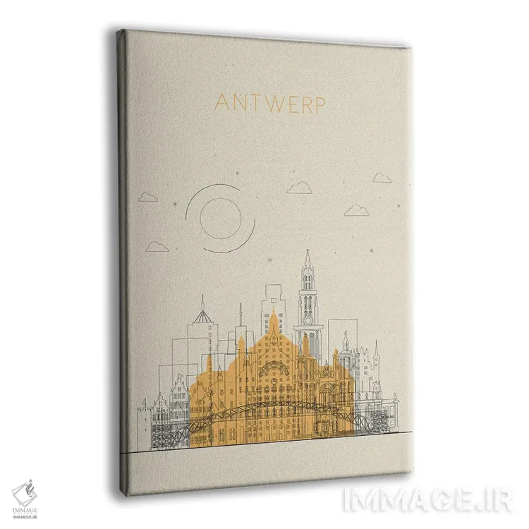 تابلو نمای شهری آنتورپ، بلژیک اثر آیشه دنیز آکِرمان - نمای پرسپکتیو محصول