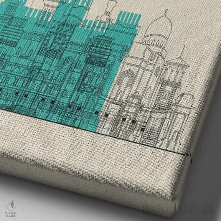 تابلو نمای شهری اسکندریه، مصر اثر آیشه دنیز آکِرمان - نمای نزدیک بافت بوم