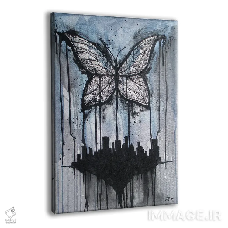 تابلو شهر پروانهای اثر آدام مایکلز - نمای پرسپکتیو محصول
