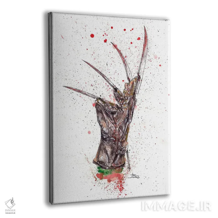 تابلو دستکش فردی (شخصیت فیلم ترسناک) اثر آدام مایکلز - نمای پرسپکتیو محصول