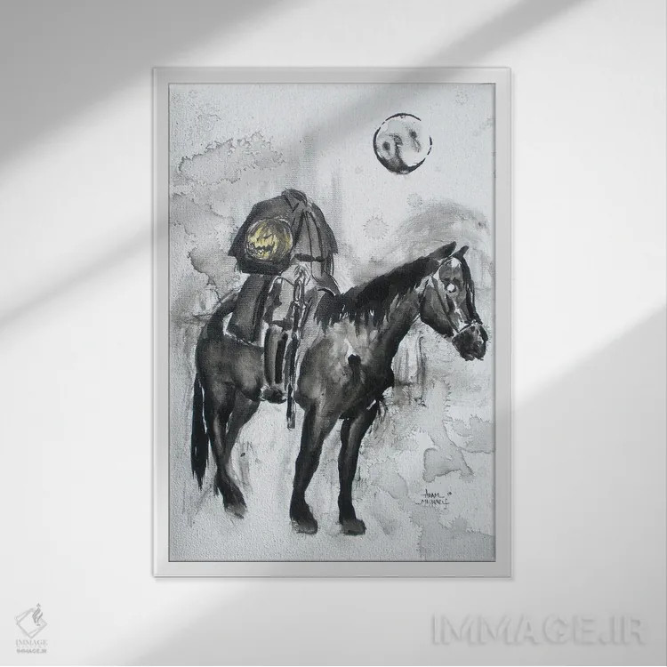 تابلو دو راهی (سر دوراهی) اثر آدام مایکلز - نمای قابدار سفید