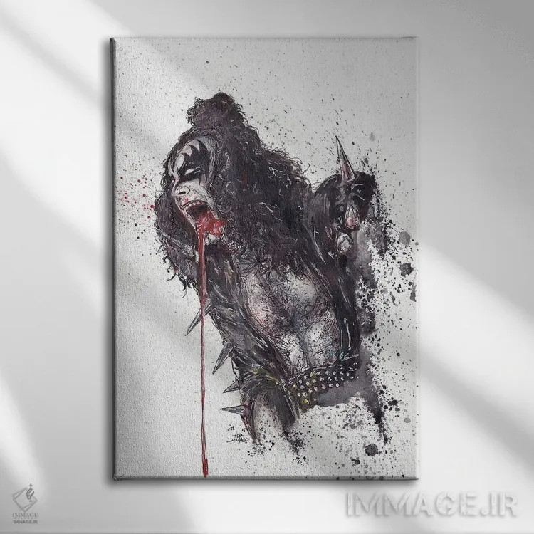 تابلو بوسه اثر آدام مایکلز - نمای روبهرو روی دیوار