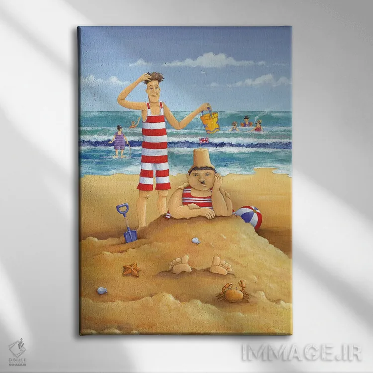 تابلو باز هم شلوغکاری دیگری! اثر پیتر آدرلی - نمای روبهرو روی دیوار