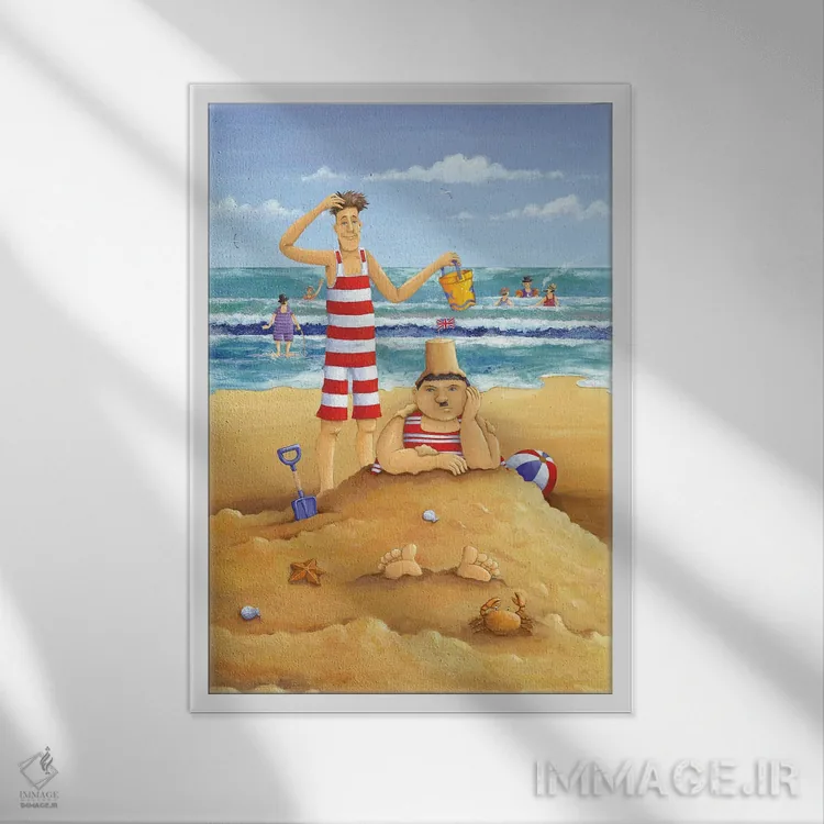 تابلو باز هم شلوغکاری دیگری! اثر پیتر آدرلی - نمای قابدار سفید