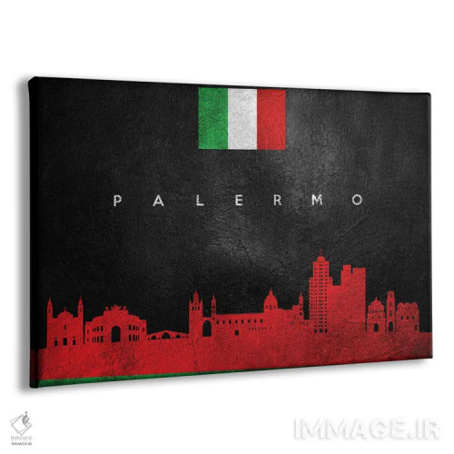 تابلو منظرهٔ افقی پالرمو (ایتالیا) اثر آدریان بالدُوینو - نمای پرسپکتیو محصول