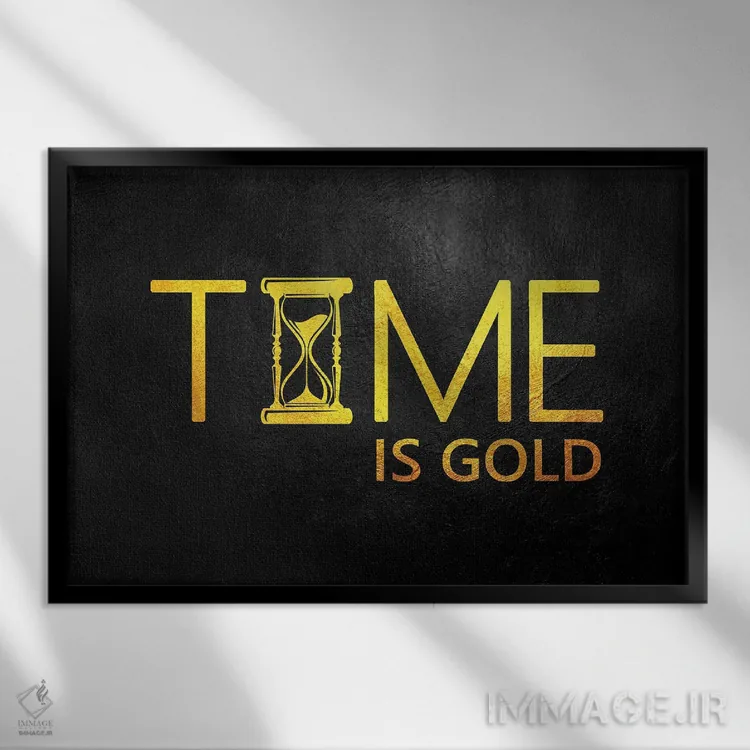 تابلو وقت طلاست اثر آدریان بالدُوینو - نمای قابدار مشکی