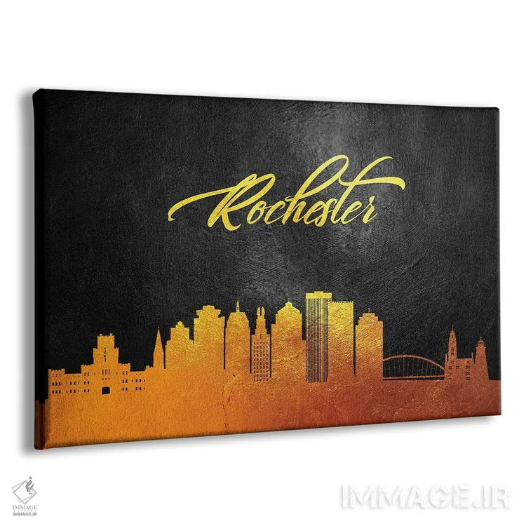 تابلو نمای طلایی افق راچستر نیویورک اثر آدریان بالدُوینو - نمای پرسپکتیو محصول