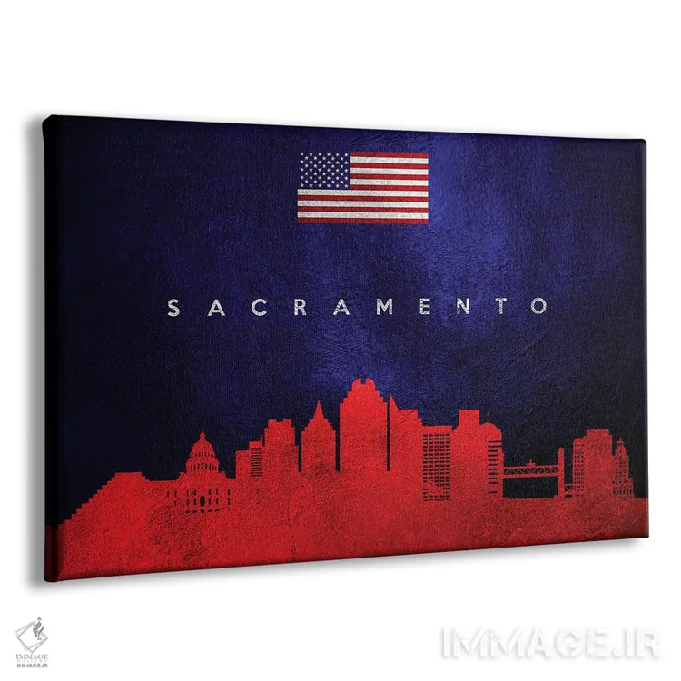 تابلو افق ساکرامنتو کالیفرنیا اثر آدریان بالدُوینو - نمای پرسپکتیو محصول