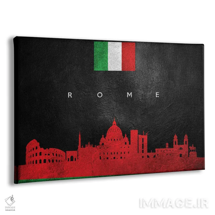 تابلو افق رم ایتالیا اثر آدریان بالدُوینو - نمای پرسپکتیو محصول