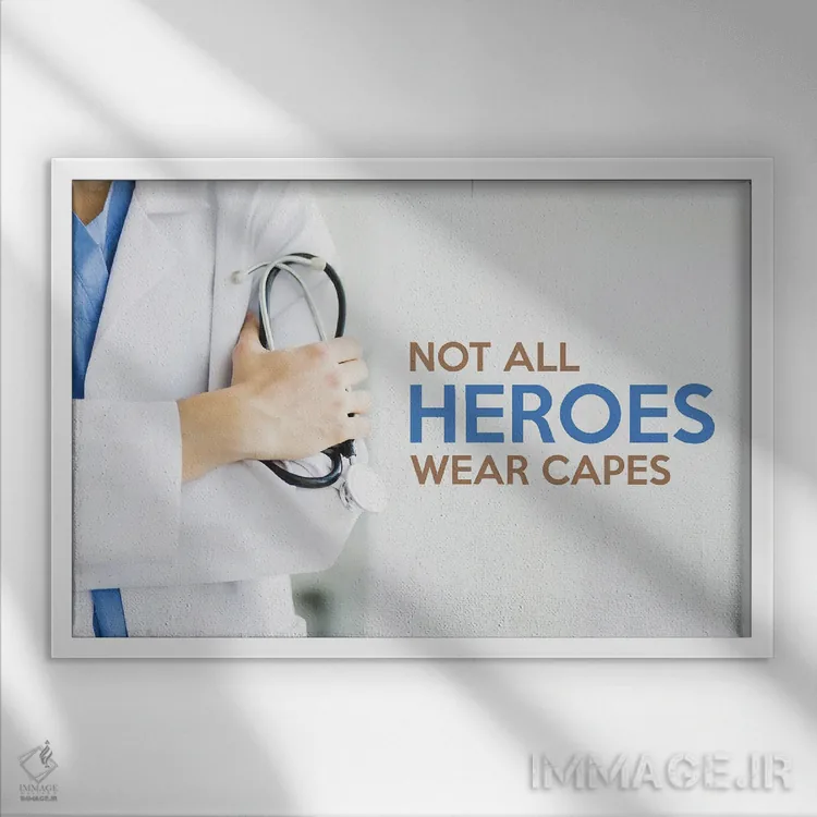 تابلو همهٔ قهرمانان شنل نمیپوشند اثر آدریان بالدُوینو - نمای قابدار سفید