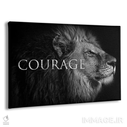 تابلو شجاعت شیر ۲ اثر آدریان بالدُوینو - نمای پرسپکتیو محصول