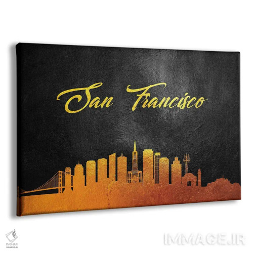 تابلو افق طلایی سانفرانسیسکو کالیفرنیا اثر آدریان بالدُوینو - نمای پرسپکتیو محصول