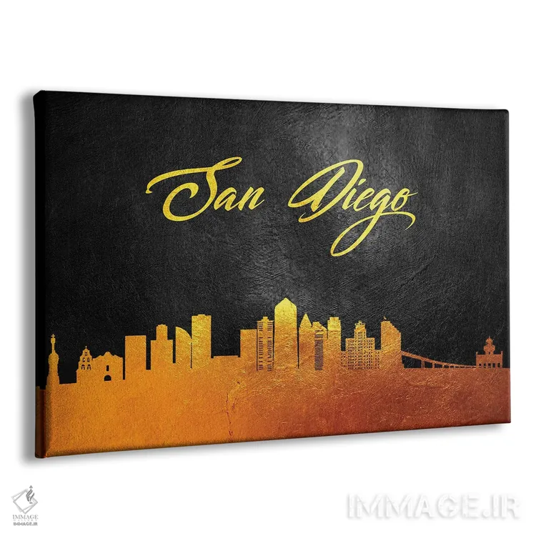 تابلو افق طلایی سندیهگو کالیفرنیا اثر آدریان بالدُوینو - نمای پرسپکتیو محصول