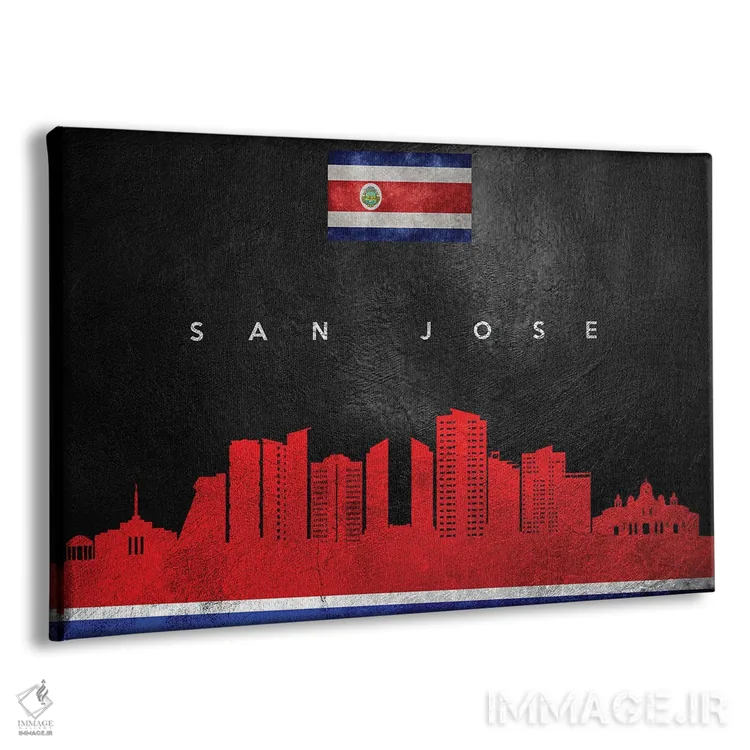 تابلو افق سنخوزه کاستاریکا اثر آدریان بالدُوینو - نمای پرسپکتیو محصول