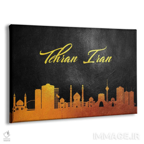 تابلو افق طلایی تهران ایران اثر آدریان بالدُوینو - نمای پرسپکتیو محصول