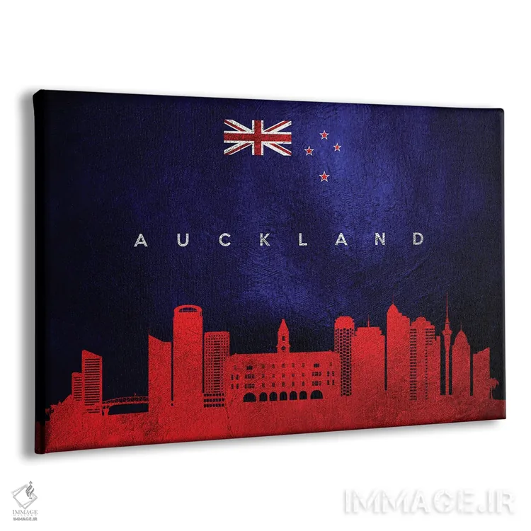 تابلو خط افق آوکلند، نیوزیلند اثر آدریان بالدُوینو - نمای پرسپکتیو محصول