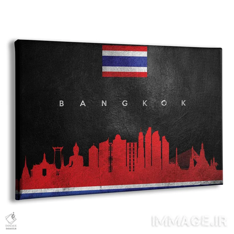 تابلو خط افق بانکوک، تایلند؛ نسخه ۲ اثر آدریان بالدُوینو - نمای پرسپکتیو محصول