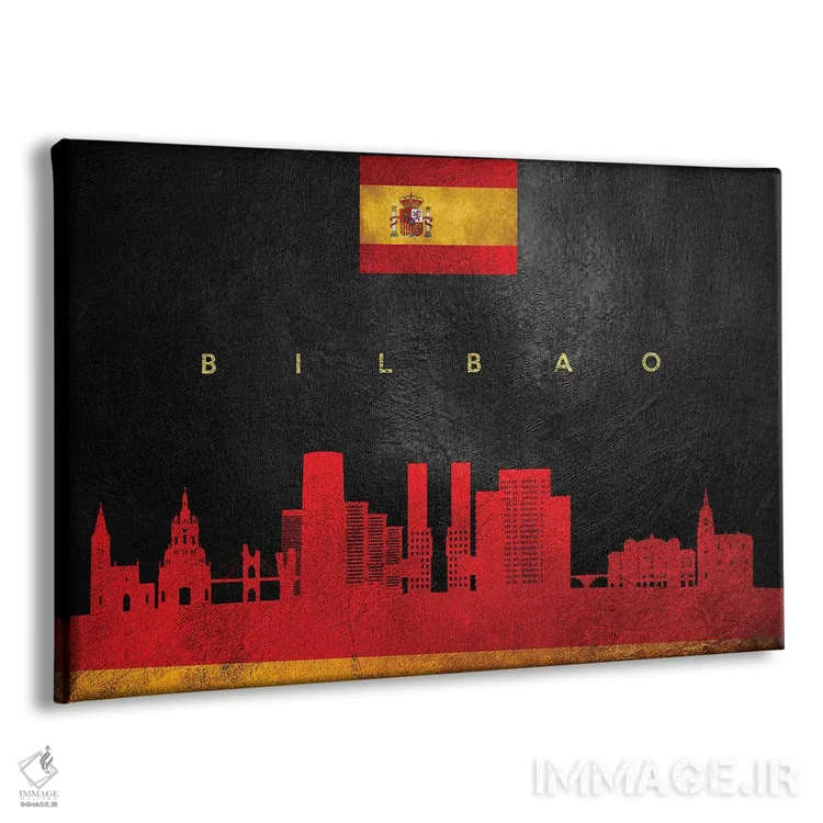 تابلو خط افق بیلبائو، اسپانیا اثر آدریان بالدُوینو - نمای پرسپکتیو محصول