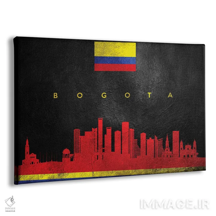 تابلو خط افق بوگوتا، کلمبیا اثر آدریان بالدُوینو - نمای پرسپکتیو محصول