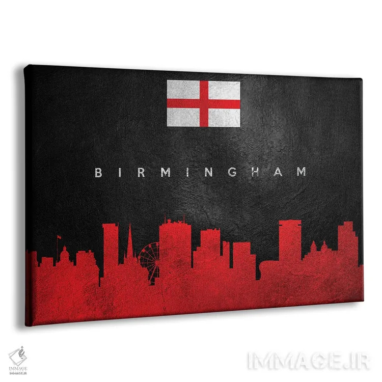 تابلو خط افق بیرمنگام، انگلستان؛ نسخه ۲ اثر آدریان بالدُوینو - نمای پرسپکتیو محصول