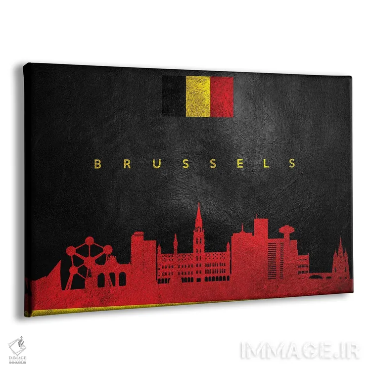 تابلو خط افق بروکسل، بلژیک اثر آدریان بالدُوینو - نمای پرسپکتیو محصول