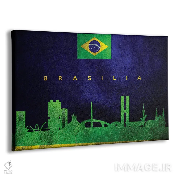 تابلو خط افق برازیلیا، برزیل اثر آدریان بالدُوینو - نمای پرسپکتیو محصول