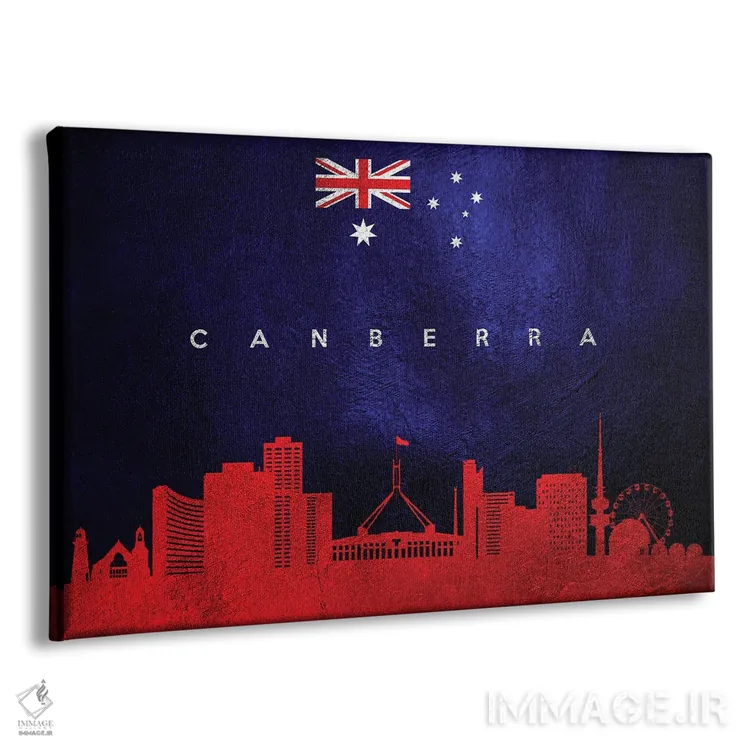 تابلو خط افق کانبرا، استرالیا اثر آدریان بالدُوینو - نمای پرسپکتیو محصول