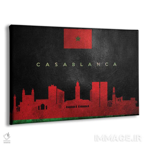 تابلو خط افق کازابلانکا، مراکش اثر آدریان بالدُوینو - نمای پرسپکتیو محصول
