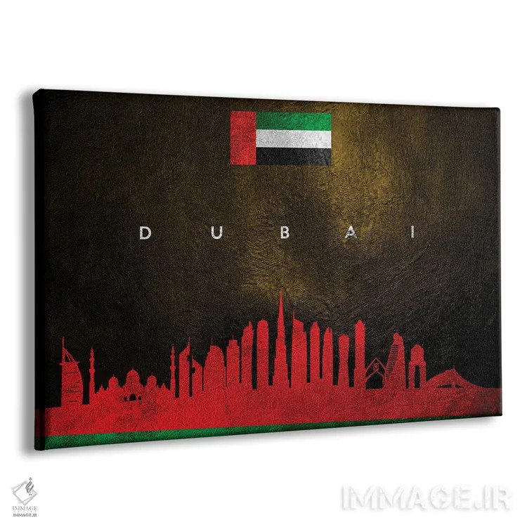 تابلو خط افق دبی، امارات متحده عربی اثر آدریان بالدُوینو - نمای پرسپکتیو محصول