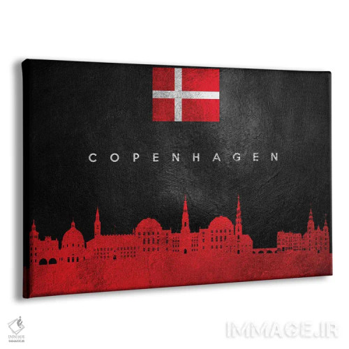 تابلو خط افق کپنهاگن، دانمارک اثر آدریان بالدُوینو - نمای پرسپکتیو محصول