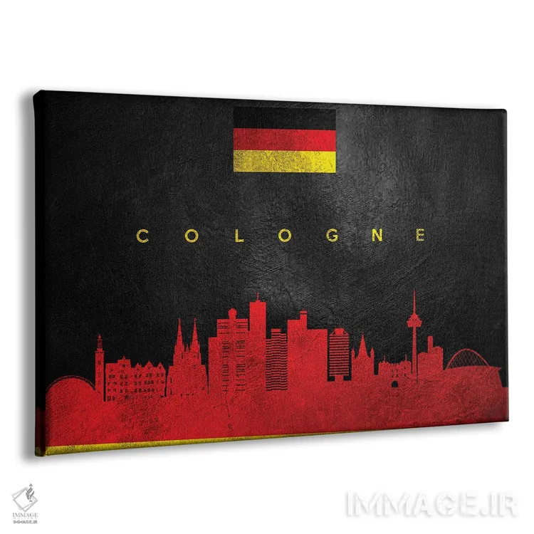 تابلو خط افق کلن، آلمان اثر آدریان بالدُوینو - نمای پرسپکتیو محصول