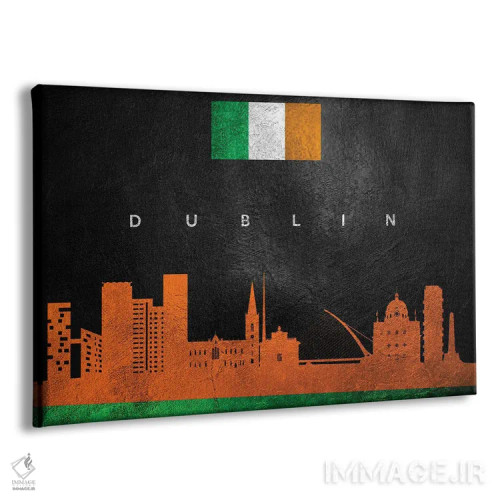 تابلو خط افق دوبلین، ایرلند؛ نسخه ۲ اثر آدریان بالدُوینو - نمای پرسپکتیو محصول