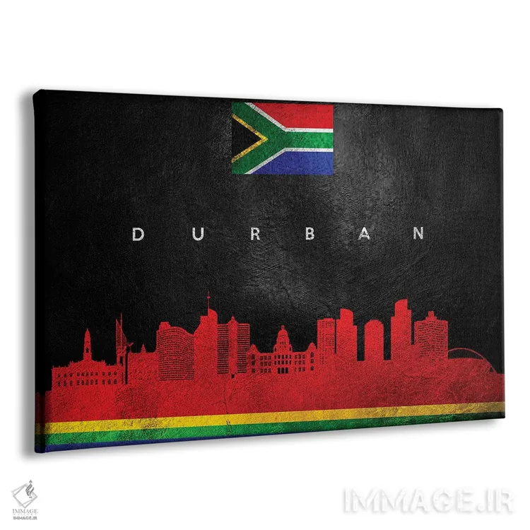 تابلو خط افق دوربان، آفریقای جنوبی اثر آدریان بالدُوینو - نمای پرسپکتیو محصول