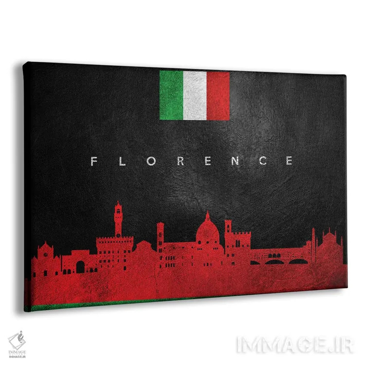 تابلو خط افق فلورانس، ایتالیا اثر آدریان بالدُوینو - نمای پرسپکتیو محصول