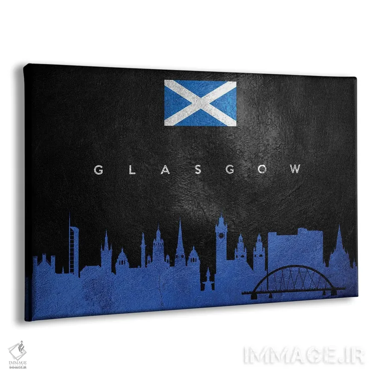 تابلو خط افق گلاسگو، اسکاتلند؛ نسخه ۲ اثر آدریان بالدُوینو - نمای پرسپکتیو محصول