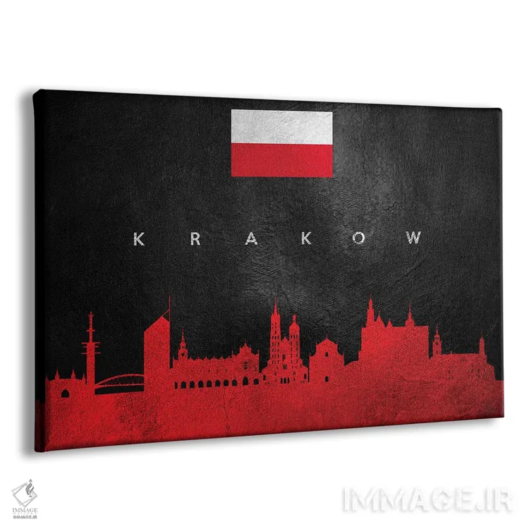 تابلو خط افق کراکوف، لهستان اثر آدریان بالدُوینو - نمای پرسپکتیو محصول